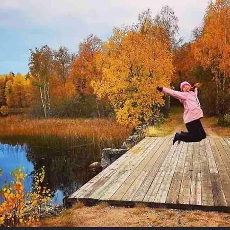 Egen Stuga Och Vedeldad Bastu Linghed Esterno foto
