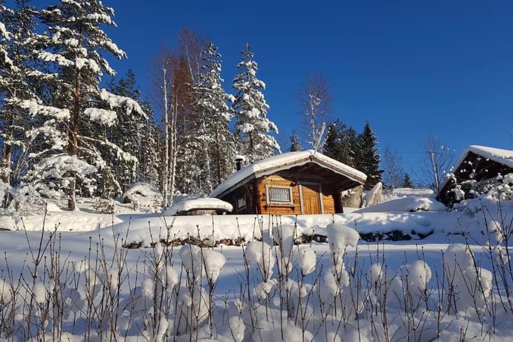 Egen Stuga Och Vedeldad Bastu Linghed Esterno foto